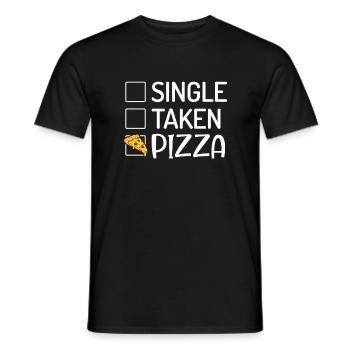 Snack Pizzalove Pizza Lover Gift - Men's T-Shirt - black - Front - AI Model Male 178 light (178cm)