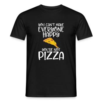 Snack Pizzalove Pizza Lover Gift - Men's T-Shirt - black - Front - AI Model Male 178 light (178cm)