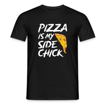Snack Pizzalove Pizza Lover Gift - Men's T-Shirt - black - Front - AI Model Male 178 light (178cm)