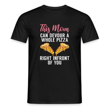 Snack Pizzalove Pizza Lover Geschenk - Männer T-Shirt - Schwarz - Vorne - AI Model Male 178 light (178cm)