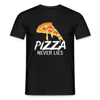 Snack Pizzalove Pizza Lover Geschenk - Männer T-Shirt - Schwarz - Vorne - AI Model Male 178 light (178cm)