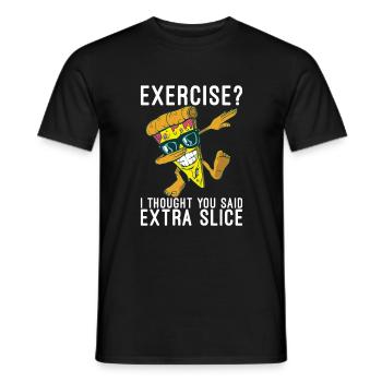 Snack Pizzalove Pizza Lover Geschenk - Männer T-Shirt - Schwarz - Vorne - AI Model Male 178 light (178cm)