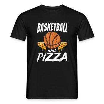 Snack Pizzalove Pizza Lover Gift - Men's T-Shirt - black - Front - AI Model Male 178 light (178cm)