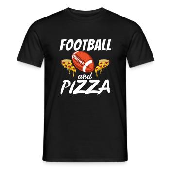 Snack Pizzalove Pizza Lover Geschenk - Männer T-Shirt - Schwarz - Vorne - AI Model Male 178 light (178cm)