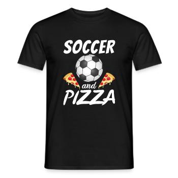 Snack Pizzalove Pizza Lover Gift - Men's T-Shirt - black - Front - AI Model Male 178 light (178cm)