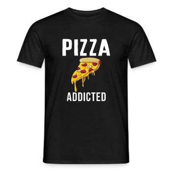 Snack Pizzalove Pizza Lover Gift - Men's T-Shirt - black - Front - AI Model Male 178 light (178cm)
