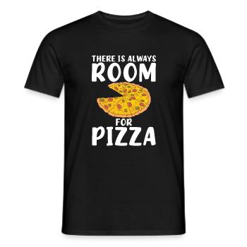 Snack Pizzalove Pizza Lover Gift - Men's T-Shirt - black - Front - AI Model Male 178 light (178cm)