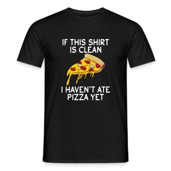 Snack Pizzalove Pizza Lover Geschenk - Männer T-Shirt - Schwarz - Vorne - AI Model Male 178 light (178cm)