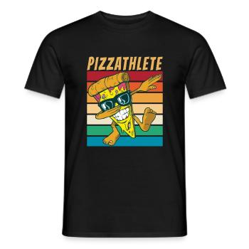Snack Pizzalove Pizza Lover Geschenk - Männer T-Shirt - Schwarz - Vorne - AI Model Male 178 light (178cm)