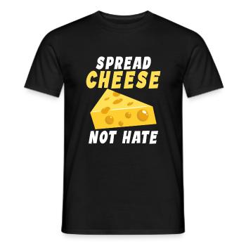 Snack Cheese Lover Cheese Gift - T-shirt homme - noir - Devant - AI Model Male 178 light (178cm)