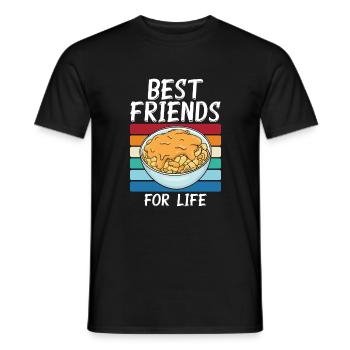 Snack Cheese Lover Cheese Gift - Men's T-Shirt - black - Front - AI Model Male 178 light (178cm)