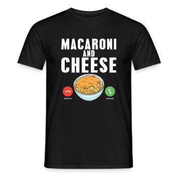 Snack Käse Liebhaber Käse Geschenk - Männer T-Shirt - Schwarz - Vorne - AI Model Male 178 light (178cm)
