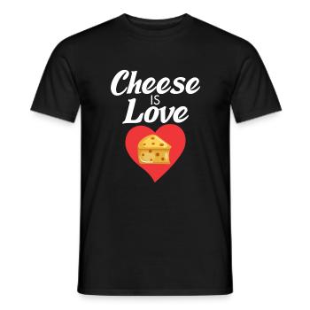 Snack Cheese Lover Cheese Gift - T-shirt homme - noir - Devant - AI Model Male 178 light (178cm)