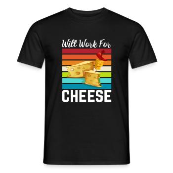 Snack Cheese Lover Cheese Gift - T-shirt homme - noir - Devant - AI Model Male 178 light (178cm)