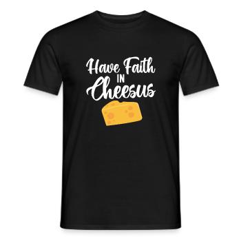 Snack Käse Liebhaber Käse Geschenk - Männer T-Shirt - Schwarz - Vorne - AI Model Male 178 light (178cm)