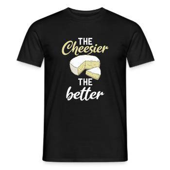 Snack Käse Liebhaber Käse Geschenk - Männer T-Shirt - Schwarz - Vorne - AI Model Male 178 light (178cm)