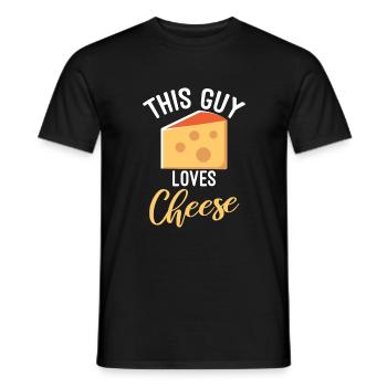 Snack Cheese Lover Cheese Gift - T-shirt homme - noir - Devant - AI Model Male 178 light (178cm)