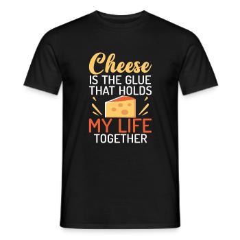 Snack Cheese Lover Cheese Gift - T-shirt homme - noir - Devant - AI Model Male 178 light (178cm)