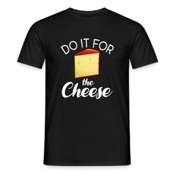 Snack Cheese Lover Cheese Gift - T-shirt homme - noir - Devant - AI Model Male 178 light (178cm)