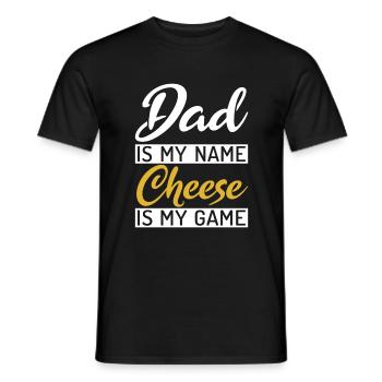 Snack Cheese Lover Cheese Gift - Men's T-Shirt - black - Front - AI Model Male 178 light (178cm)