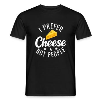 Snack Cheese Lover Cheese Gift - Men's T-Shirt - black - Front - AI Model Male 178 light (178cm)