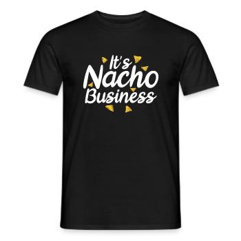 Nacho Lover Nacho Gift Mexican Food - Men's T-Shirt - black - Front - AI Model Male 178 light (178cm)