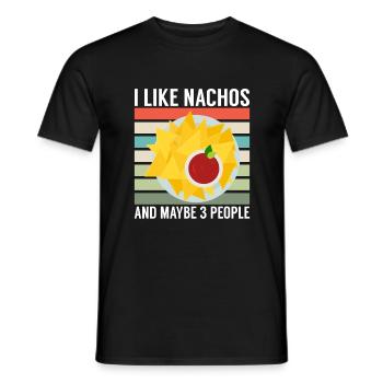 Nacho Lover Nacho Geschenk Mexikanisches Essen - Männer T-Shirt - Schwarz - Vorne - AI Model Male 178 light (178cm)