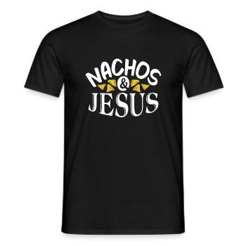 Nacho Lover Nacho Gift Mexican Food - Men's T-Shirt - black - Front - AI Model Male 178 light (178cm)