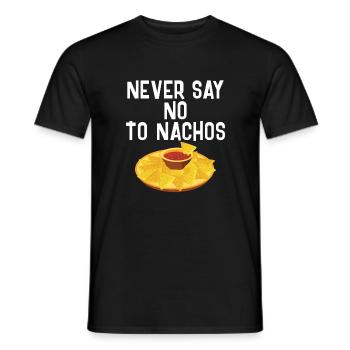 Nacho Lover Nacho Gift Mexican Food - Men's T-Shirt - black - Front - AI Model Male 178 light (178cm)