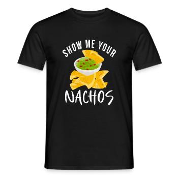 Nacho Lover Nacho Gift Mexican Food - Men's T-Shirt - black - Front - AI Model Male 178 light (178cm)