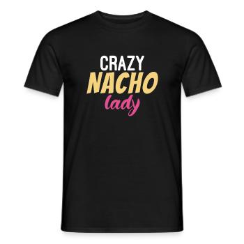 Nacho Lover Nacho Gift Mexican Food - Men's T-Shirt - black - Front - AI Model Male 178 light (178cm)