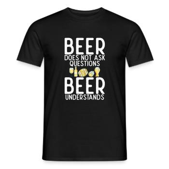 Beer Drinker Beer Gifts - Men's T-Shirt - black - Front - AI Model Male 178 light (178cm)