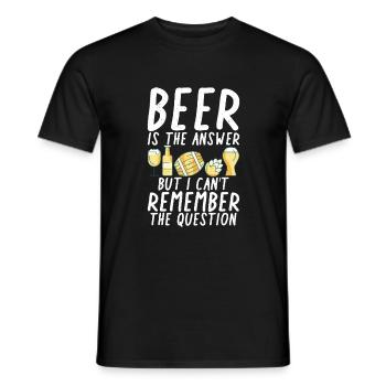 Beer Drinker Beer Gifts - Men's T-Shirt - black - Front - AI Model Male 178 light (178cm)