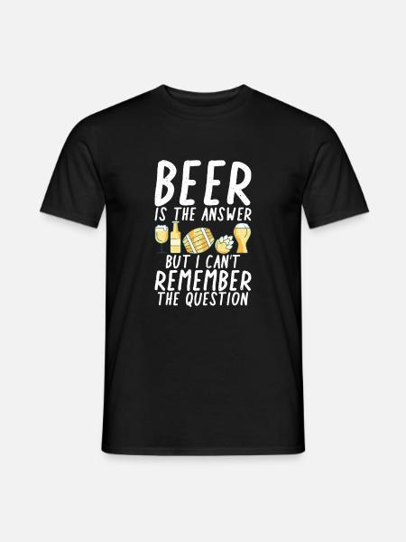 Beer Drinker Beer Gifts - Men's T-Shirt - black