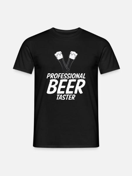 Biertrinker Bier Geschenke - Männer T-Shirt - Schwarz