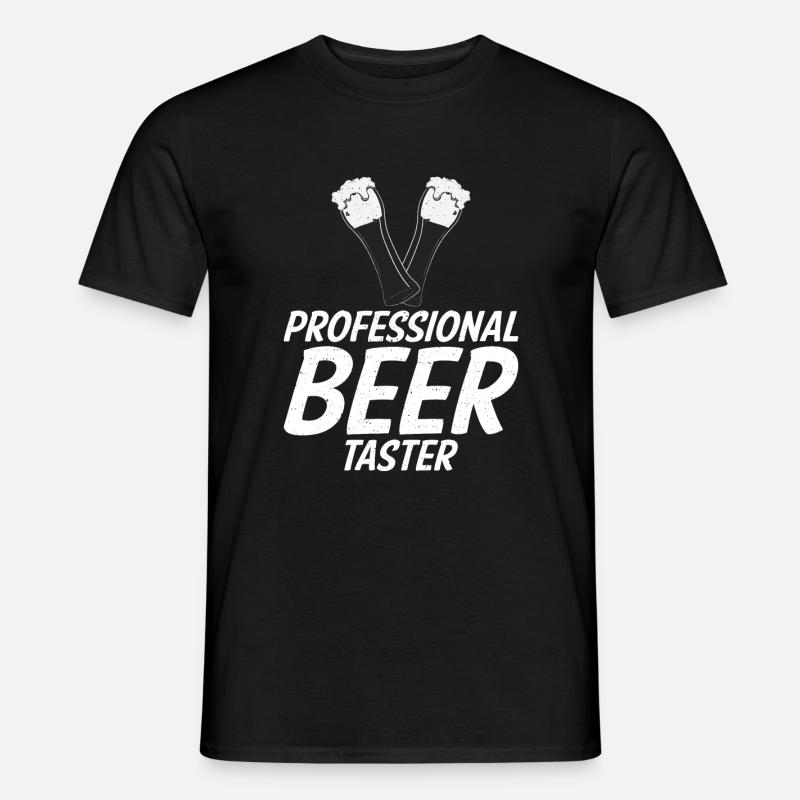 Biertrinker Bier Geschenke - Männer T-Shirt - Schwarz
