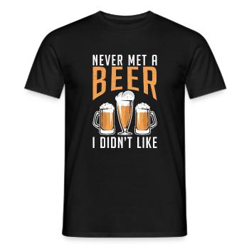 Beer Drinker Beer Gifts - Men's T-Shirt - black - Front - AI Model Male 178 light (178cm)