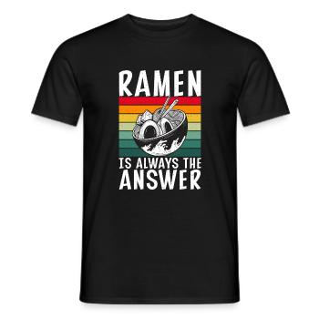 Ramen Liebhaber - Männer T-Shirt - Schwarz - Vorne - AI Model Male 178 light (178cm)