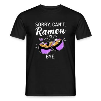 Ramen Lover - Men's T-Shirt - black - Front - AI Model Male 178 light (178cm)