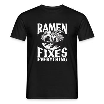 Ramen Lover - Men's T-Shirt - black - Front - AI Model Male 178 light (178cm)