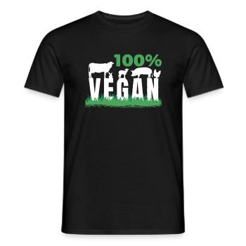 Veggie Lover Vegan Gift - Men's T-Shirt - black - Front - AI Model Male 178 light (178cm)