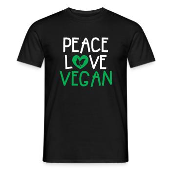 Veggie Lover Vegan Gift - Men's T-Shirt - black - Front - AI Model Male 178 light (178cm)