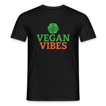 Veggie Lover Vegan Gift - Men's T-Shirt - black - Front - AI Model Male 178 light (178cm)