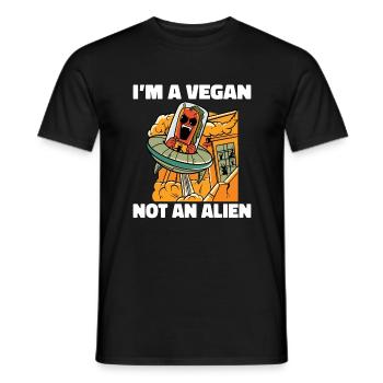 Veggie Lover Vegan Gift - Men's T-Shirt - black - Front - AI Model Male 178 light (178cm)