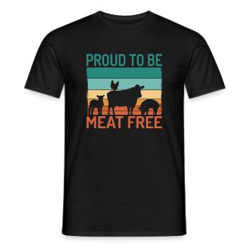 Veggie Lover Vegan Gift - Men's T-Shirt - black - Front - AI Model Male 178 light (178cm)