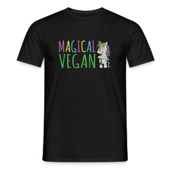 Veggie Lover Vegan Gift - Men's T-Shirt - black - Front - AI Model Male 178 light (178cm)