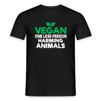 Veggie Lover Vegan Gift - Men's T-Shirt - black - Front - AI Model Male 178 light (178cm)