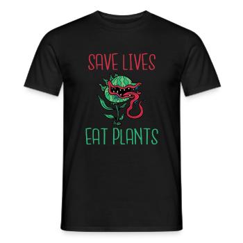Veggie Lover Vegan Gift - Men's T-Shirt - black - Front - AI Model Male 178 light (178cm)