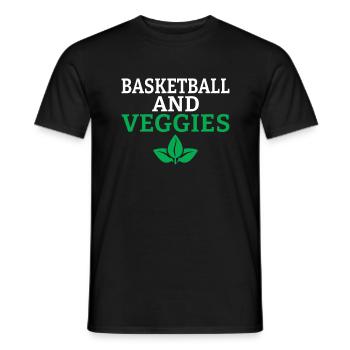Veggie Lover Vegan Gift - Men's T-Shirt - black - Front - AI Model Male 178 light (178cm)