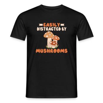 Fungi Hunter Mushroom Hunter Gifts - Men's T-Shirt - black - Front - AI Model Male 178 light (178cm)